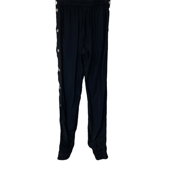 LPA Pant 552 Hip Hop Snap Sides Jogger in Black - Picture 6 of 9